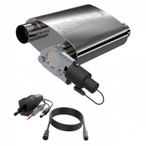 2,5'' QTP Screamer Med Elektrisk Cut-Out Ljuddämpare Kort